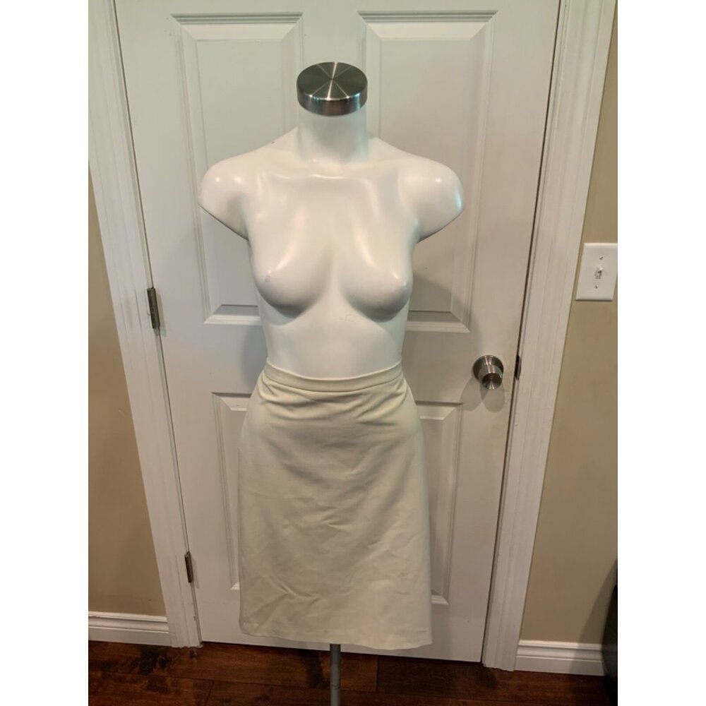 BCBG Max Azria Khaki Lace Up Pencil Skirt, Size 2